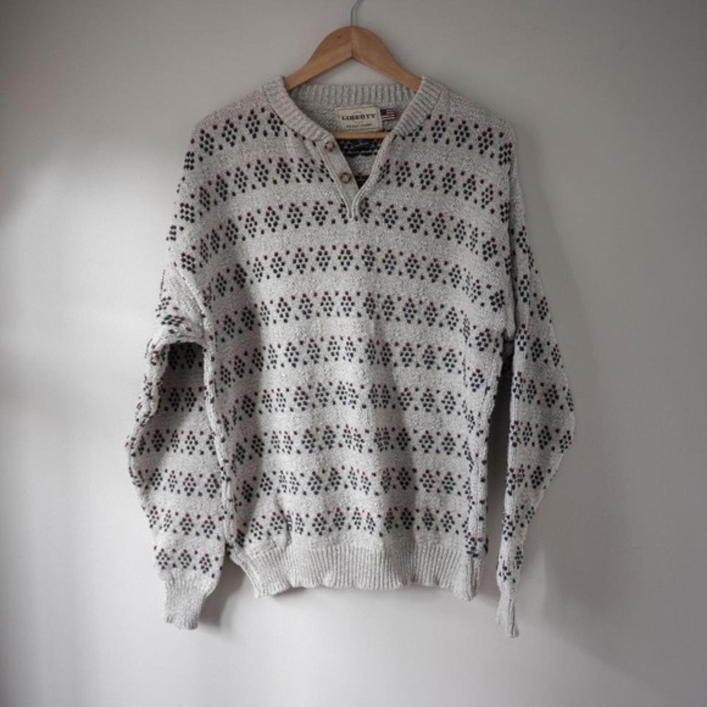 Vintage Y2K Men's Liberty Old Glory Sweater